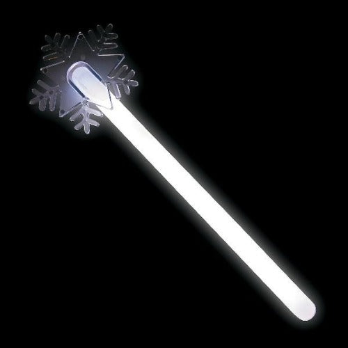 Glow Snowflake Wands (12 pcs per pack) - Glow-Paradise