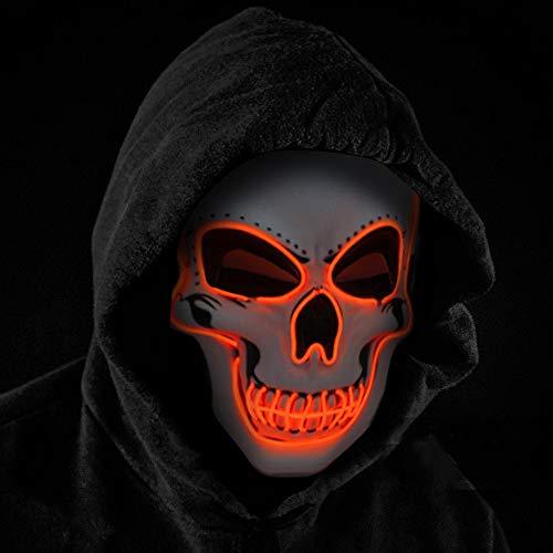 Halloween Mask LED Light up Costumes Scary Mask for Party Supplies Favor - Glow-Paradise