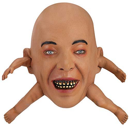 Hautton Halloween Mask, Men's Horrific Scary Face with Legs Latex Masks for Halloween Costume Party Cosplay Props -Legs - Glow-Paradise