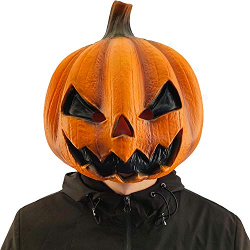 Creepy Party Halloween Jackolantern Pumpkin Face Head Masks Novelty Scary For Party and Trick or Treat - Glow-Paradise