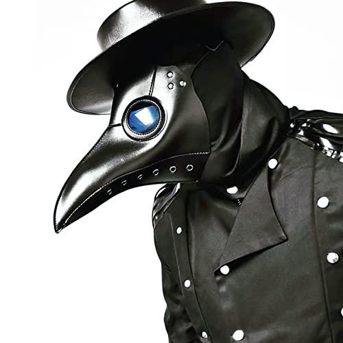 Lubber Halloween Plague Doctor Mask Leather Retro Steampunk Costume For Cosplay Party Props - Glow-Paradise