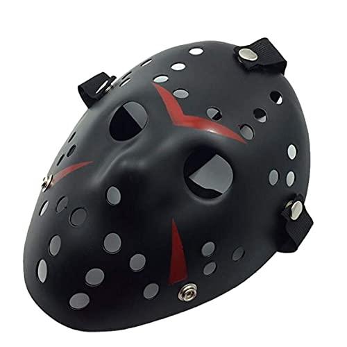 Wen XinRong Jason Mask Halloween Costume Horror Mask Cosplay Costume Mask Party Masquerade Props Mask (Black) - Glow-Paradise