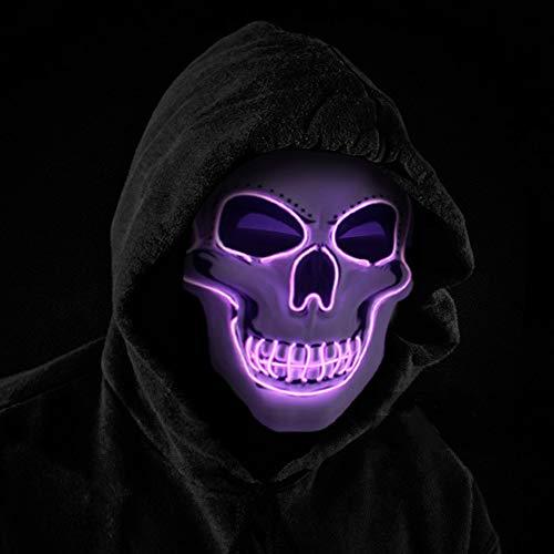Halloween Mask LED Light up Costumes Scary Mask for Party Supplies Favor - Glow-Paradise
