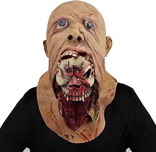 Waylike Scary Mask Latex Scary Halloween Costumes Rubber Halloween Mask and Zombie Mask (Skin red) - Glow-Paradise