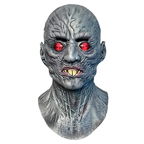 Molezu Vampire Mask Scary Dracula Monster Halloween Costume Party Horror Demon Zombie (earthy yellow) (Black) - Glow-Paradise