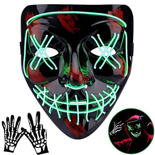 Halloween Scary Mask (green) - Glow-Paradise