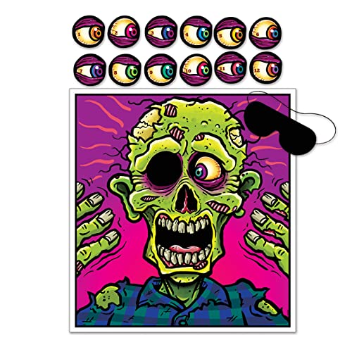Beistle Pin The Eyeball On The Zombie Games - 1 Pc - Glow-Paradise