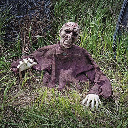 Fun Express Zombie Brain Breaker Ground Breaker - Halloween Yard Decorations - Glow-Paradise