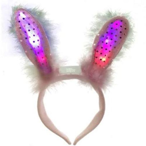 LED Light Up Bunny Ears (1 Quantity Per Pack) - Glow-Paradise