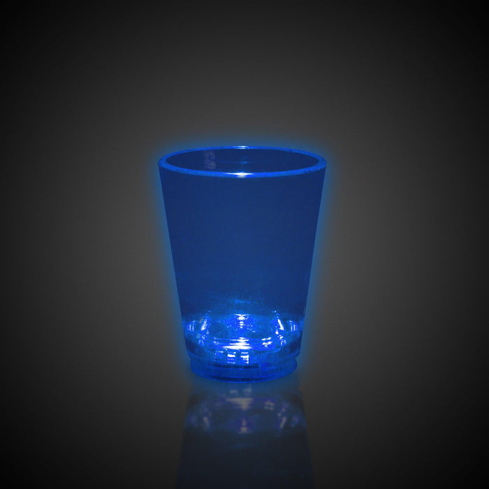 LED Light Up Liquid Activated 1.5 Oz Shot Glass (Blue Color, 1 Quantity Per Pack) - Glow-Paradise