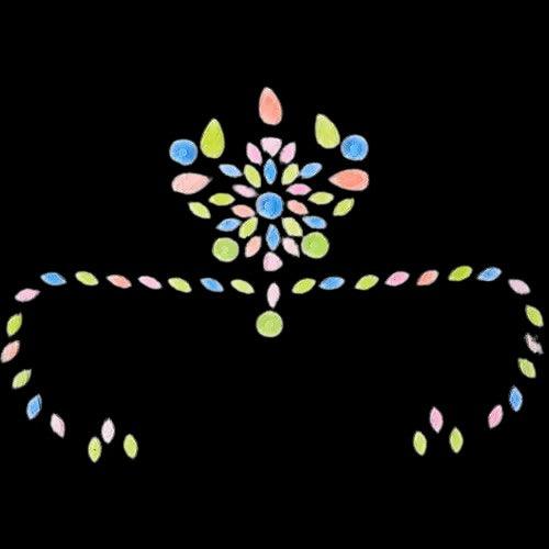 Glow-in-the-Dark Hair & Body Gems (1 Sheet Per Pack) - Glow-Paradise