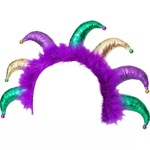 Light-Up Jester Hat Headband (1 Quantity Per Pack) - Glow-Paradise