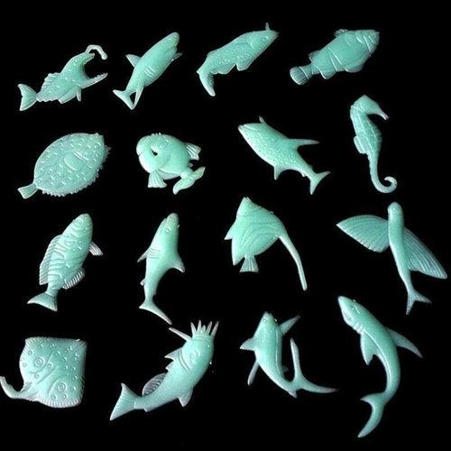 Glow in the Dark Fish (32 Stickers Per Pack) - Glow-Paradise
