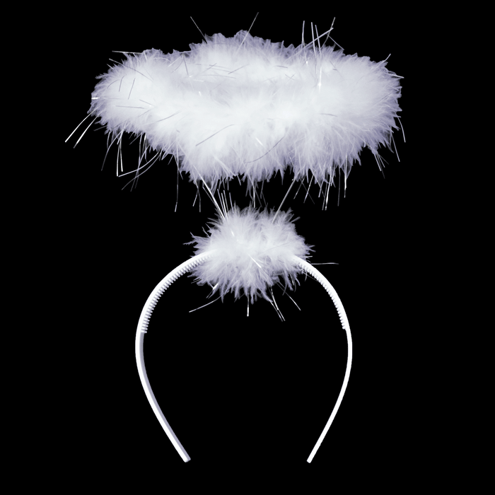 LED Light Up Angel Halo Lighted Headband with White LED (1 Quantity Per Pack) - Glow-Paradise