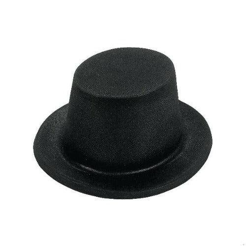 Flocked Top Hats (12 Hats Per Pack) - Glow-Paradise