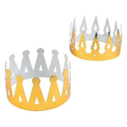 Gold Foil Crowns (12 Quantity Per Pack) - Glow-Paradise