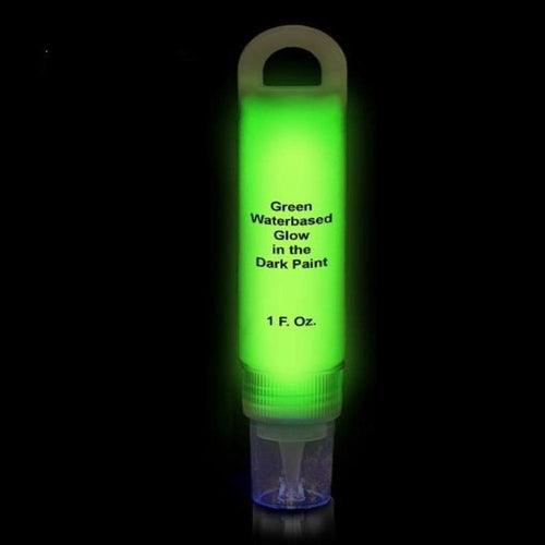 Glominex Glow Paint 1 oz Tube (Green Color, 1 Tube Per Pack) - Glow-Paradise