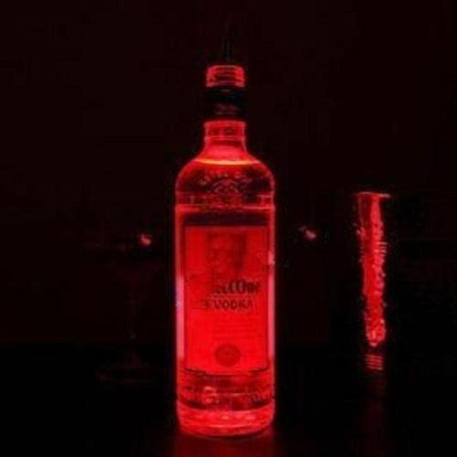 Glow In The Dark Bottle Collars - Red (6 Quantity Per Pack) - Glow-Paradise