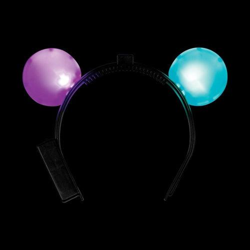LED Light Up Mouse Ears Multicolor (1 Quantity Per Pack) - Glow-Paradise