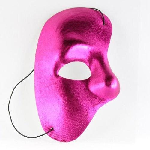 Halloween Half Mask (Pink Color, 1 Mask Per Pack) - Glow-Paradise