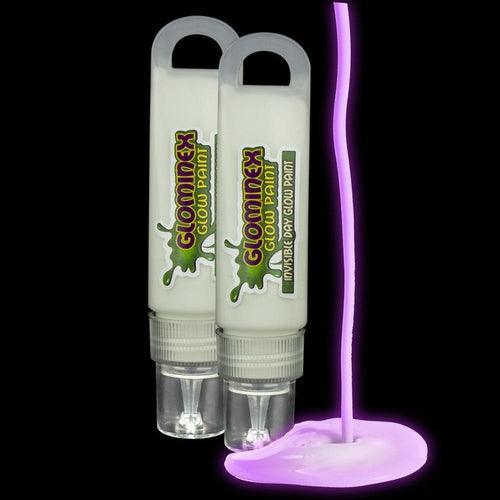 Glominex Glow Paint 1 oz Tube - Invisible Day (Purple Color, 1 Tube Per Pack) - Glow-Paradise