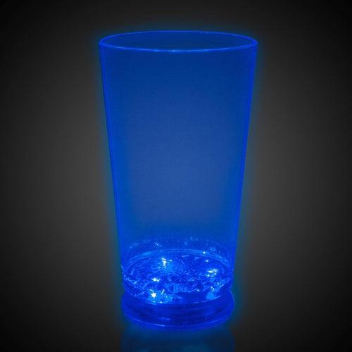 LED Light Up 16 Oz Pint Glass (Blue Color, 1 Quantity Per Pack) - Glow-Paradise