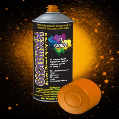Glominex Glow Spray Paint 4oz (Orange Color, 1 Piece Per Pack) - Glow-Paradise