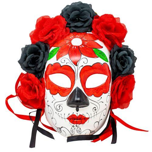 Roses and Ribbons Full Mask (1 Mask Per Pack) - Glow-Paradise