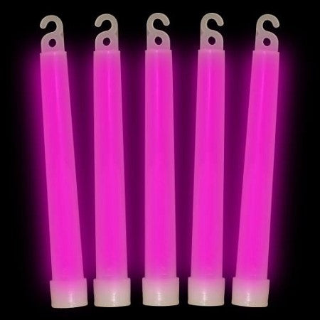 6 Inch Premium Glow Sticks (Pink Color, 12 Count Per Pack) - Glow-Paradise