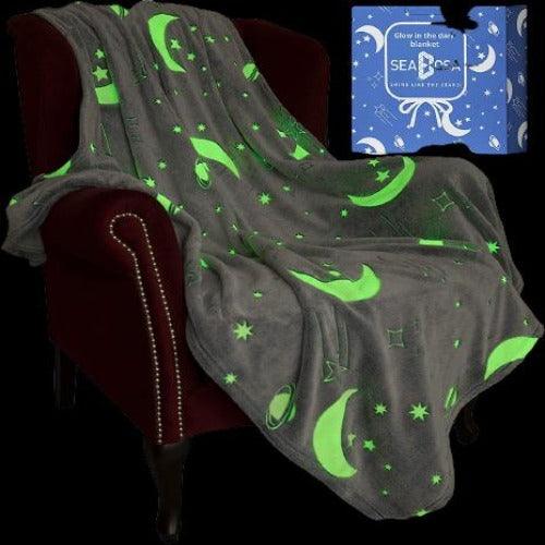 Glow in The Dark Night Glowing Blanket (1 Blanket Per Pack) - Glow-Paradise