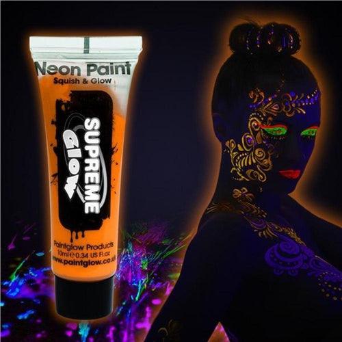 Sunshine Orange UV Face & Body Paint (1 Tube Per Pack) - Glow-Paradise