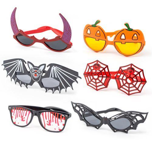 Halloween Glasses (6 designs, 24 Sunglasses Per Pack) - Glow-Paradise