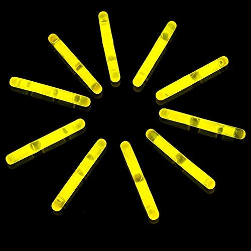 1.5 Inch Mini Glow Sticks (Yellow Color, 50 Count Per Pack) - Glow-Paradise