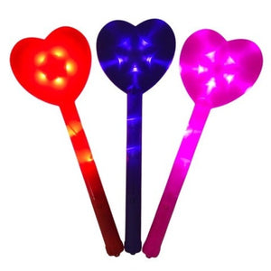 Light Up Heart Wand (1pcs per pack) - Glow-Paradise