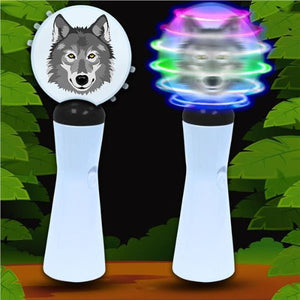 8 Inch LED Wolf Coin Spinner Wand - Glow-Paradise