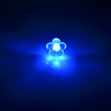 LED Light Up Flower Stud Earrings (Blue Color, 1 Pair Per Pack) - Glow-Paradise