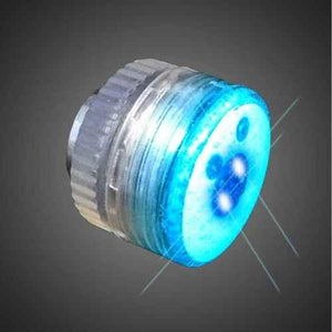 LED Flashing Button Body Lights (Blue Color, 1 Per Pack) - Glow-Paradise