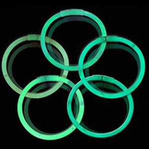 10 Inch Glow Stick Bracelets (Green Color, 100 Counts Per Pack) - Glow-Paradise