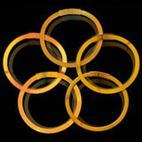 10 Inch Glow Stick Bracelets (Orange Color, 100 Counts Per Pack) - Glow-Paradise