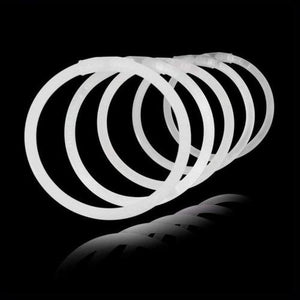 10 Inch Glow Stick Bracelets (White Color, 100 Counts Per Pack) - Glow-Paradise