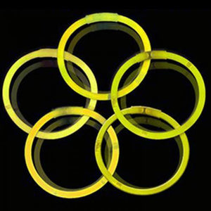 10 Inch Glow Stick Bracelets (Yellow Color, 100 Counts Per Pack) - Glow-Paradise