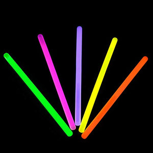 12 Inch Premium Jumbo Glow Sticks (Assorted Color, 10 Counts Per Pack) - Glow-Paradise