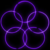 20 Inch Glow Stick Necklaces (Purple Color, 50 Counts Per Pack) - Glow-Paradise