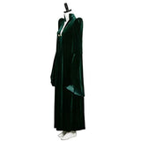 Professor Mcgonagall Costume Adult Women’s Green Velvet Cloak Cape Robe Black Witch Hat Halloween Party Accessory - Glow-Paradise