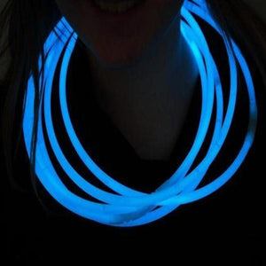 22 Inch Premium Jumbo Glowsticks Necklaces (Aqua Color, 50 Counts Per Pack) - Glow-Paradise
