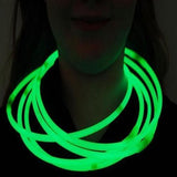 22 Inch Premium Jumbo Glowsticks Necklaces (Green Color, 50 Counts Per Pack) - Glow-Paradise