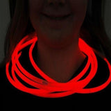 22 Inch Premium Jumbo Glowsticks Necklaces (Red Color, 50 Counts Per Pack) - Glow-Paradise