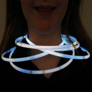 22 Inch Premium Jumbo Glowsticks Necklaces (White Color, 50 Counts Per Pack) - Glow-Paradise