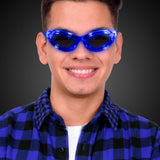 LED Flashing Light Up Sunglasses (Blue Color, 1 Per Pack) - Glow-Paradise
