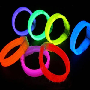 22 Inch Glow Stick Necklaces (Assorted Colors, 25 Counts Per Pack) - Glow-Paradise